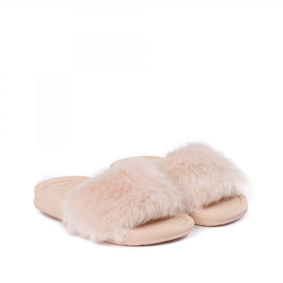 Aston Classic Fur Slides