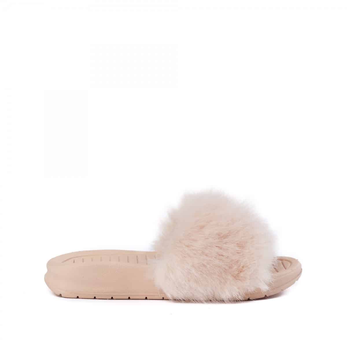 Aston Classic Fur Slides