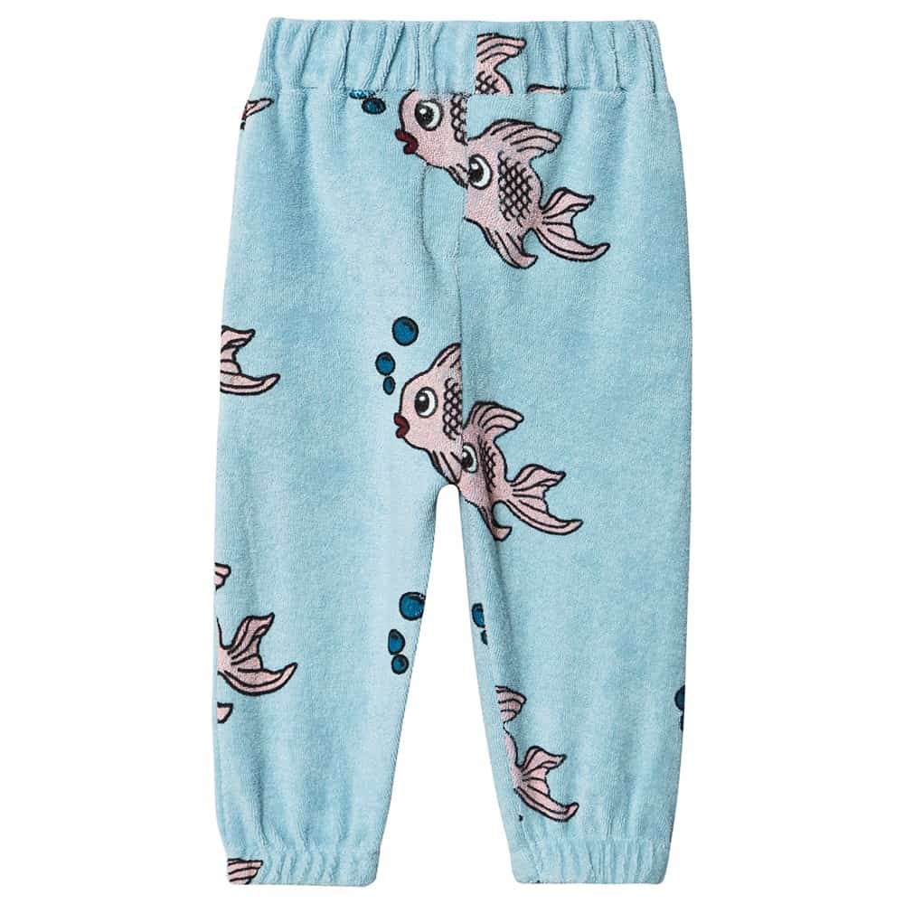 Terry 80's Sweat Pants- Blue Fish