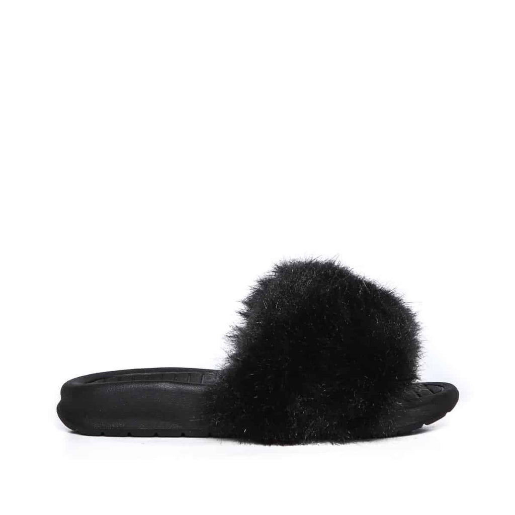 Aston Classic Fur Slides