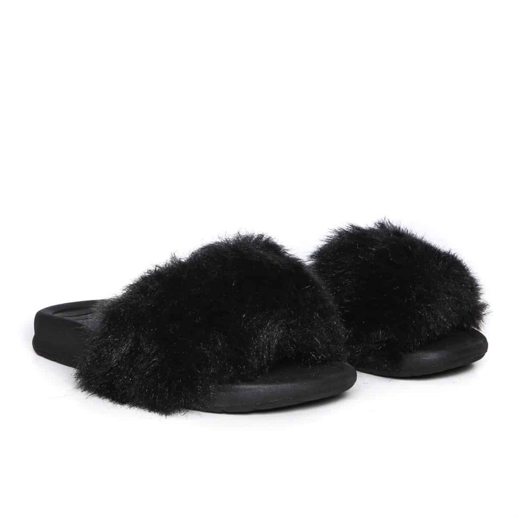 Aston Classic Fur Slides