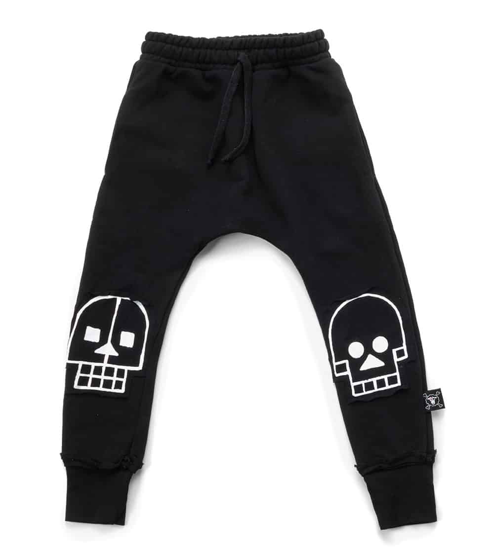 Skull Robot Patch Baggy Pants