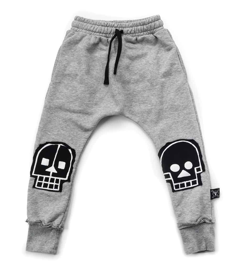Skull Robot Patch Baggy Pants