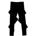 Velvet Ruffle Leggings