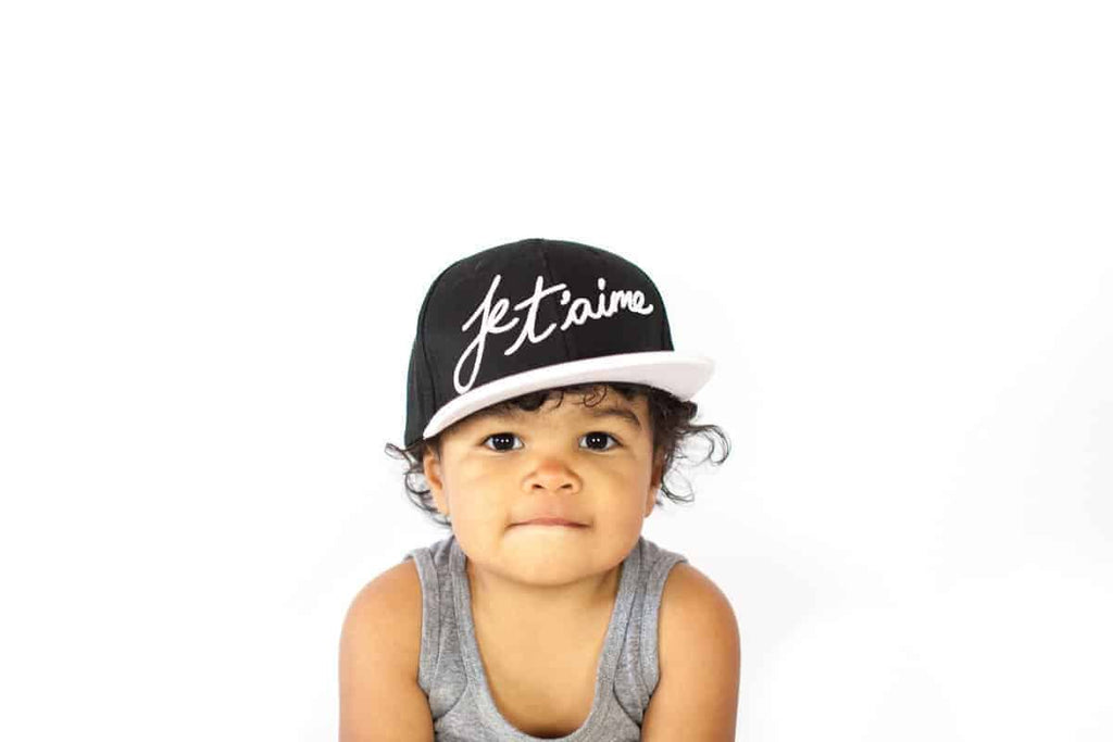 Je T'aime Script Flat Brim Cap