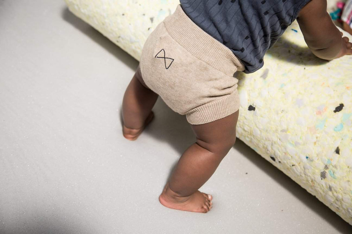 MS - Knit Baby Pants - Oatmeal