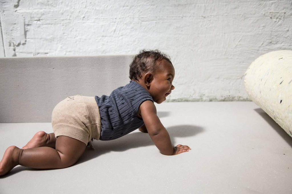 MS - Knit Baby Pants - Oatmeal