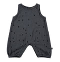 MS - Cotton Romper - Charcoal Confetti