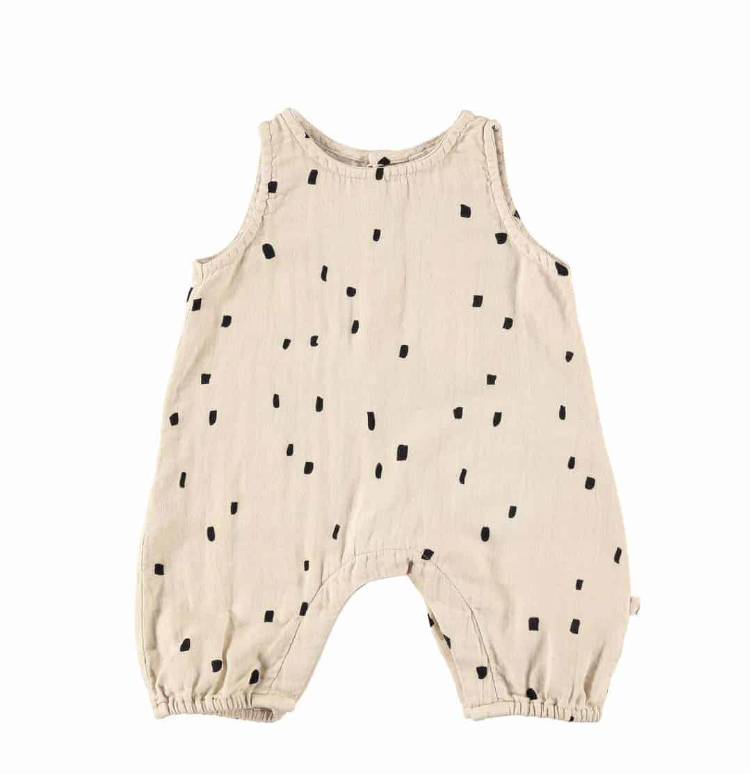 MS - Cotton Romper - Oatmeal Confetti