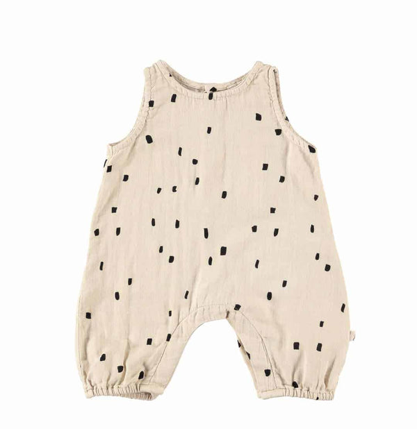 MS - Cotton Romper - Oatmeal Confetti