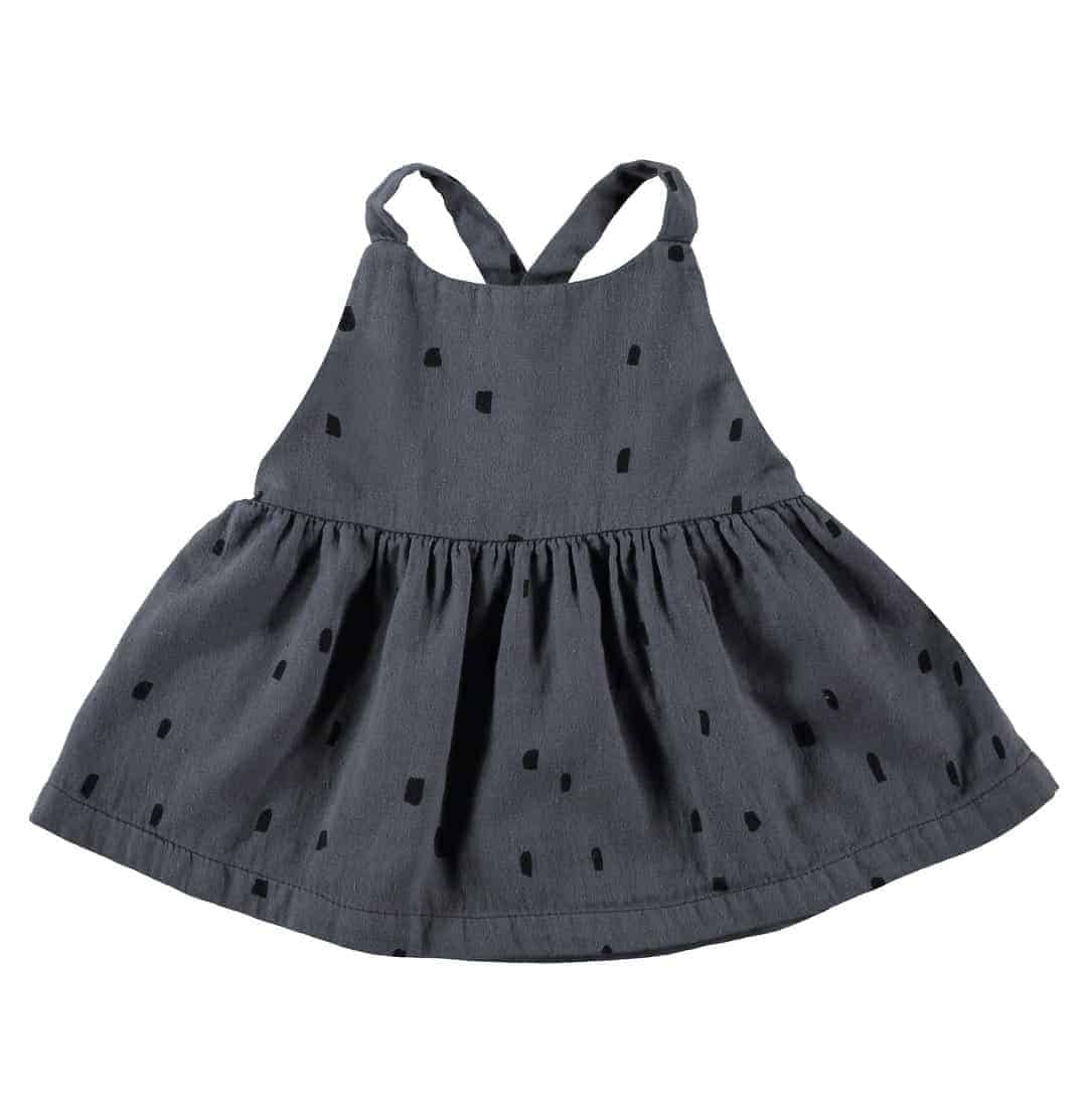 MS - Baby Dress - Charcoal Confetti