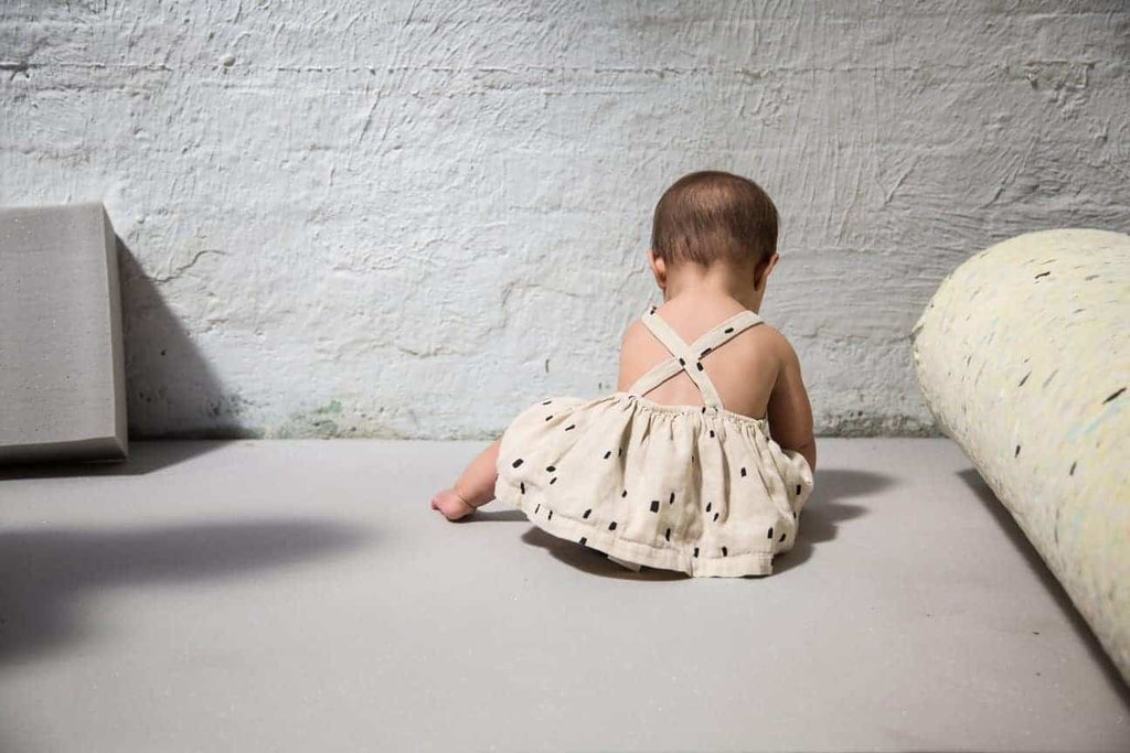 MS - Baby Dress - Oatmeal Confetti