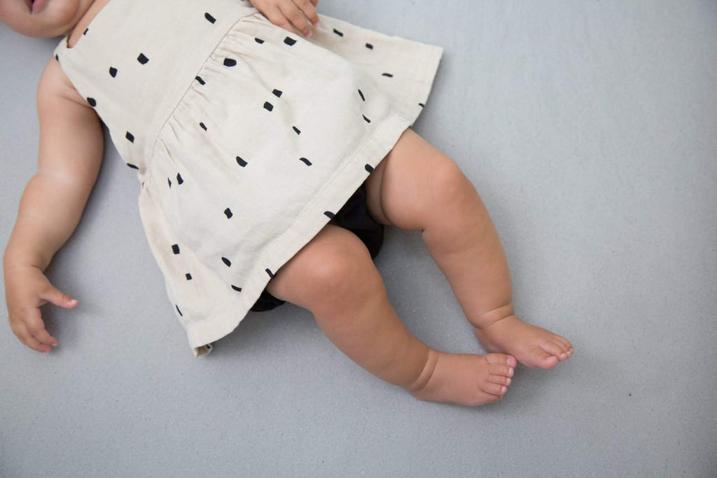 MS - Baby Dress - Oatmeal Confetti