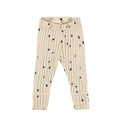 MS - Ribbed Slim Pants with cuffs - Oatmeal Confetti