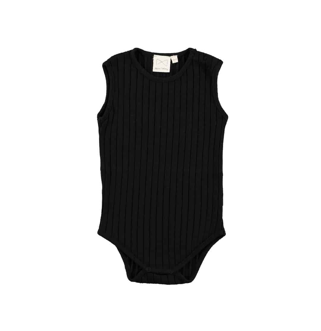 MS - Ribbed Body Vest - Black