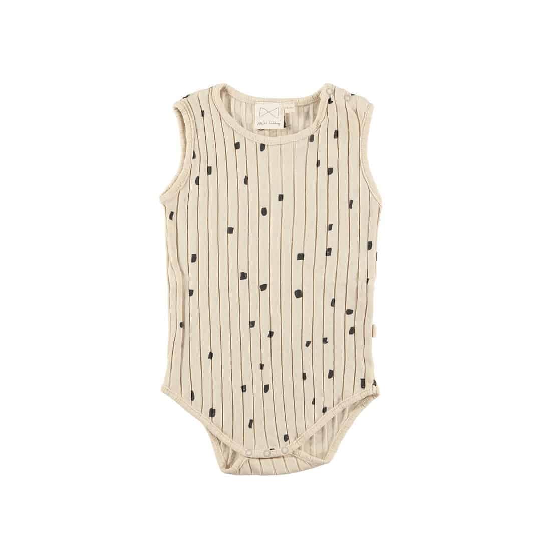 MS - Ribbed Body Vest - Oatmeal Confetti