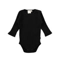 MS - Baby Long Sleeve Body Suit - Black