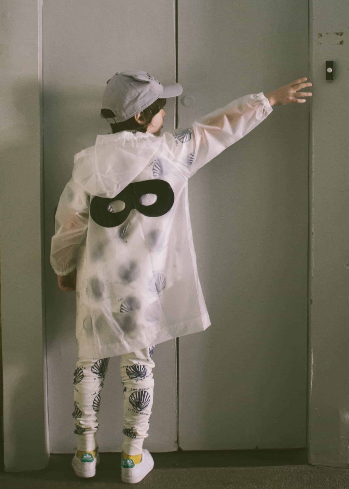 Raincoat - White Hero Mask