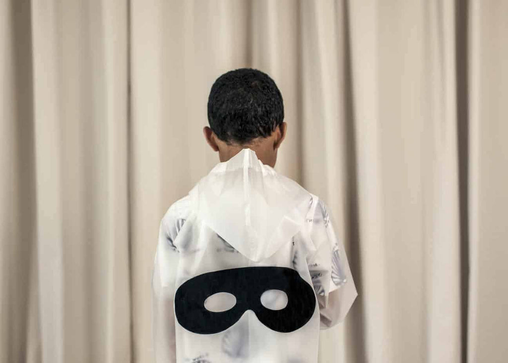 Raincoat - White Hero Mask