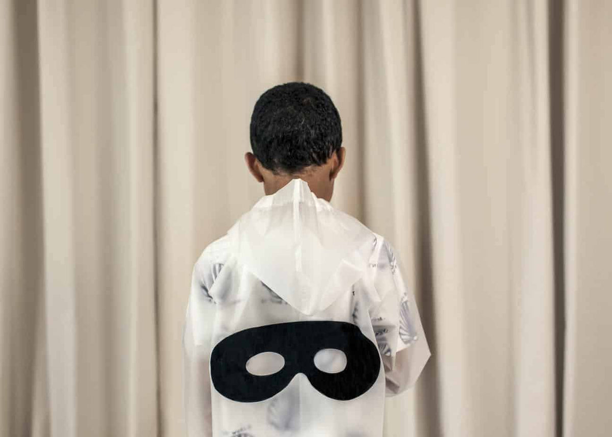 Raincoat - White Hero Mask