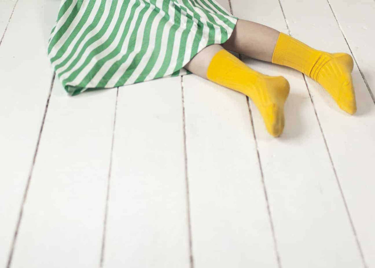 Skirt with Green Diagonal  Stripes