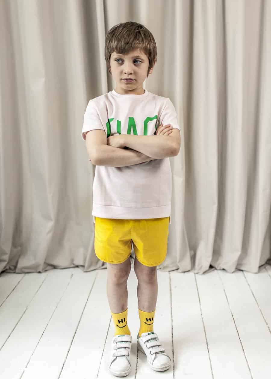 Cotton SOS Shorts - Yellow