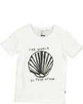 Short Sleeve Baby Top - Oyster