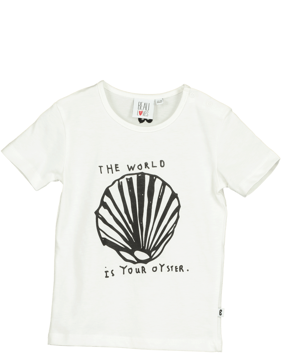 Short Sleeve Baby Top - Oyster