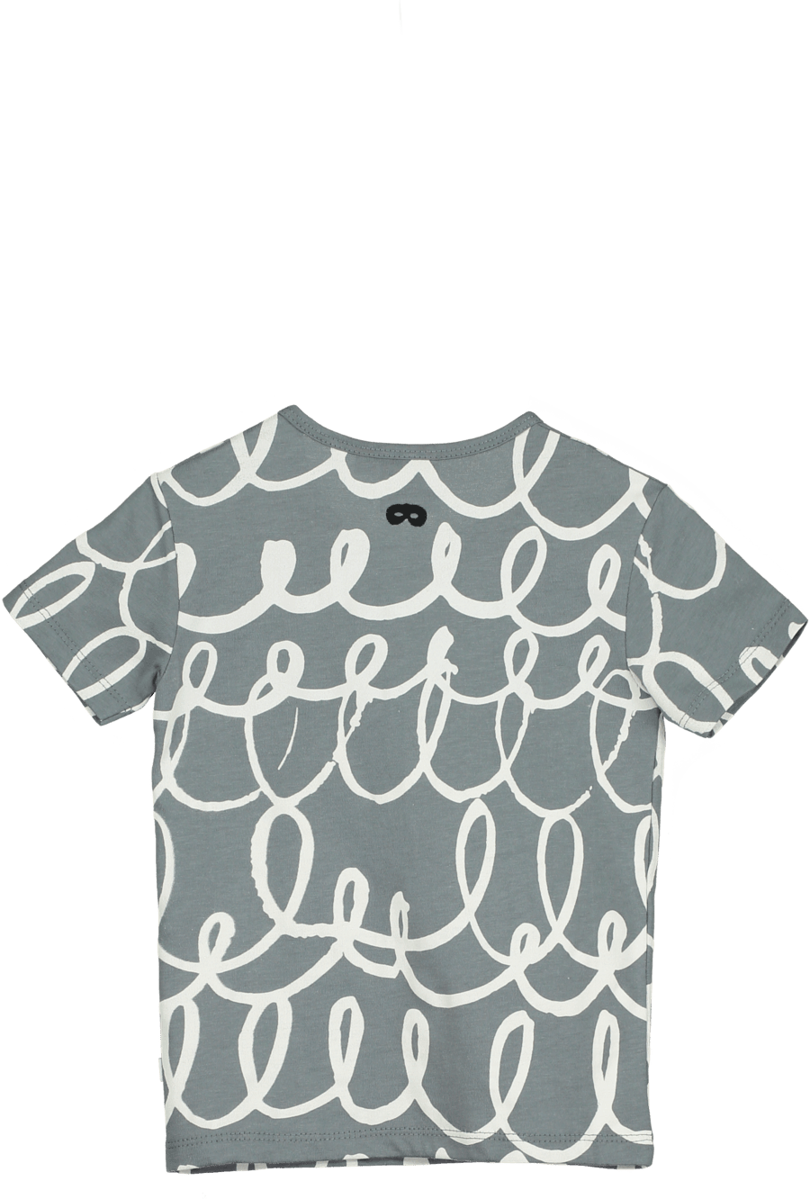 Short Sleeve Baby Top - Grey Loops