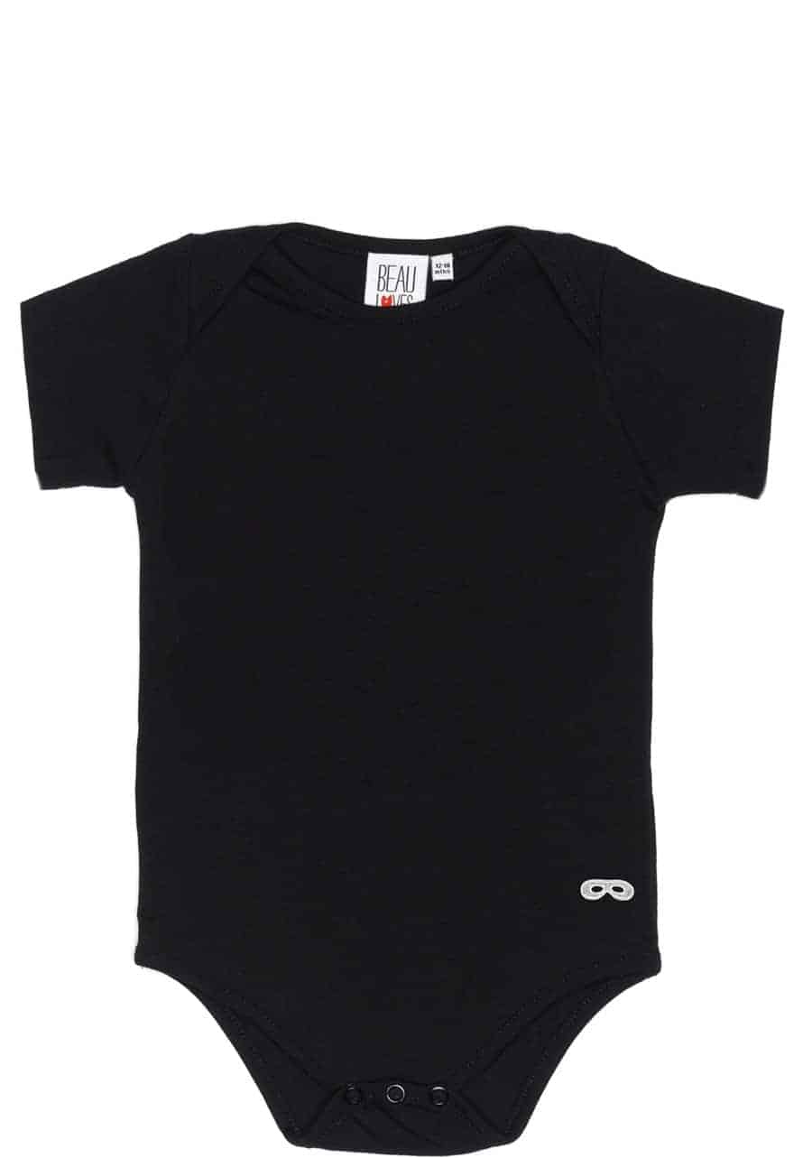 Short Sleeve Body Suit - Basic Black