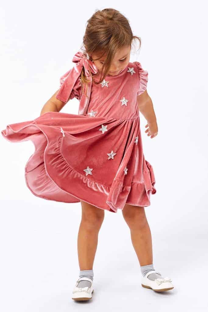 North Star Velvet Dress
