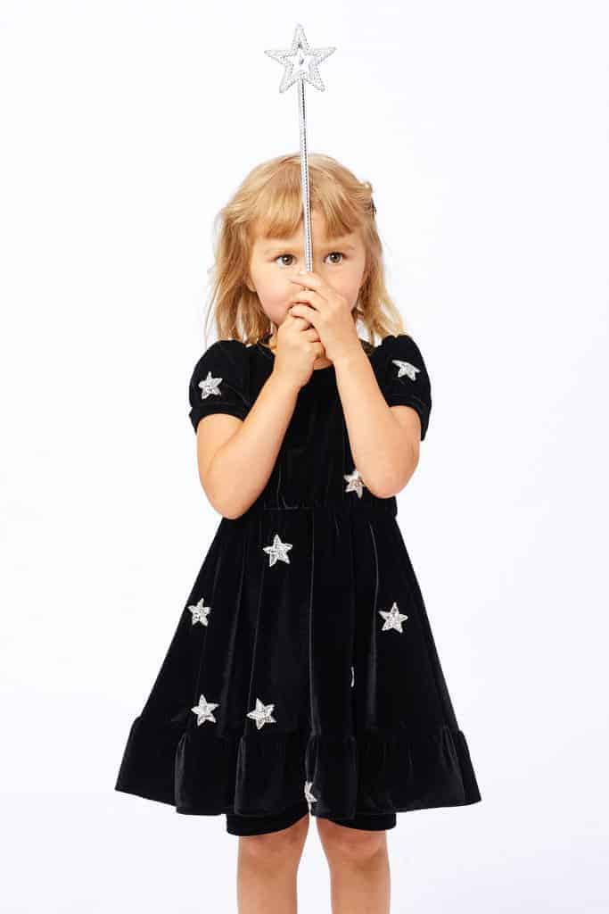 North Star Velvet Dress