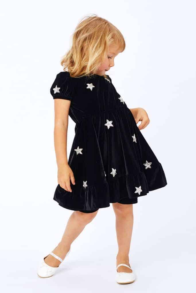 North Star Velvet Dress