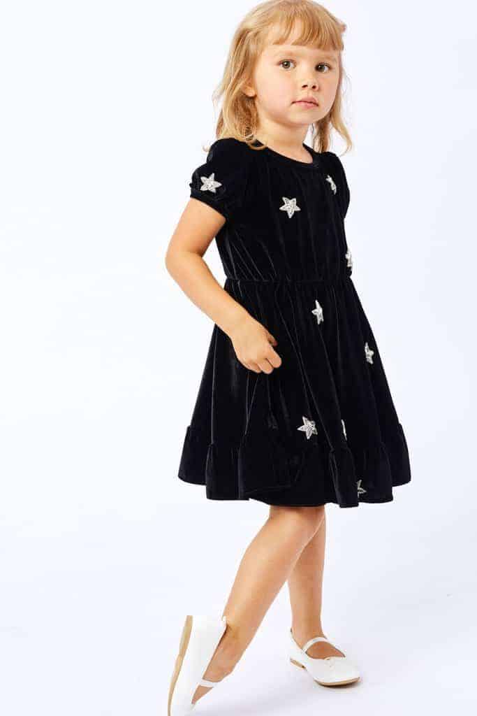 North Star Velvet Dress