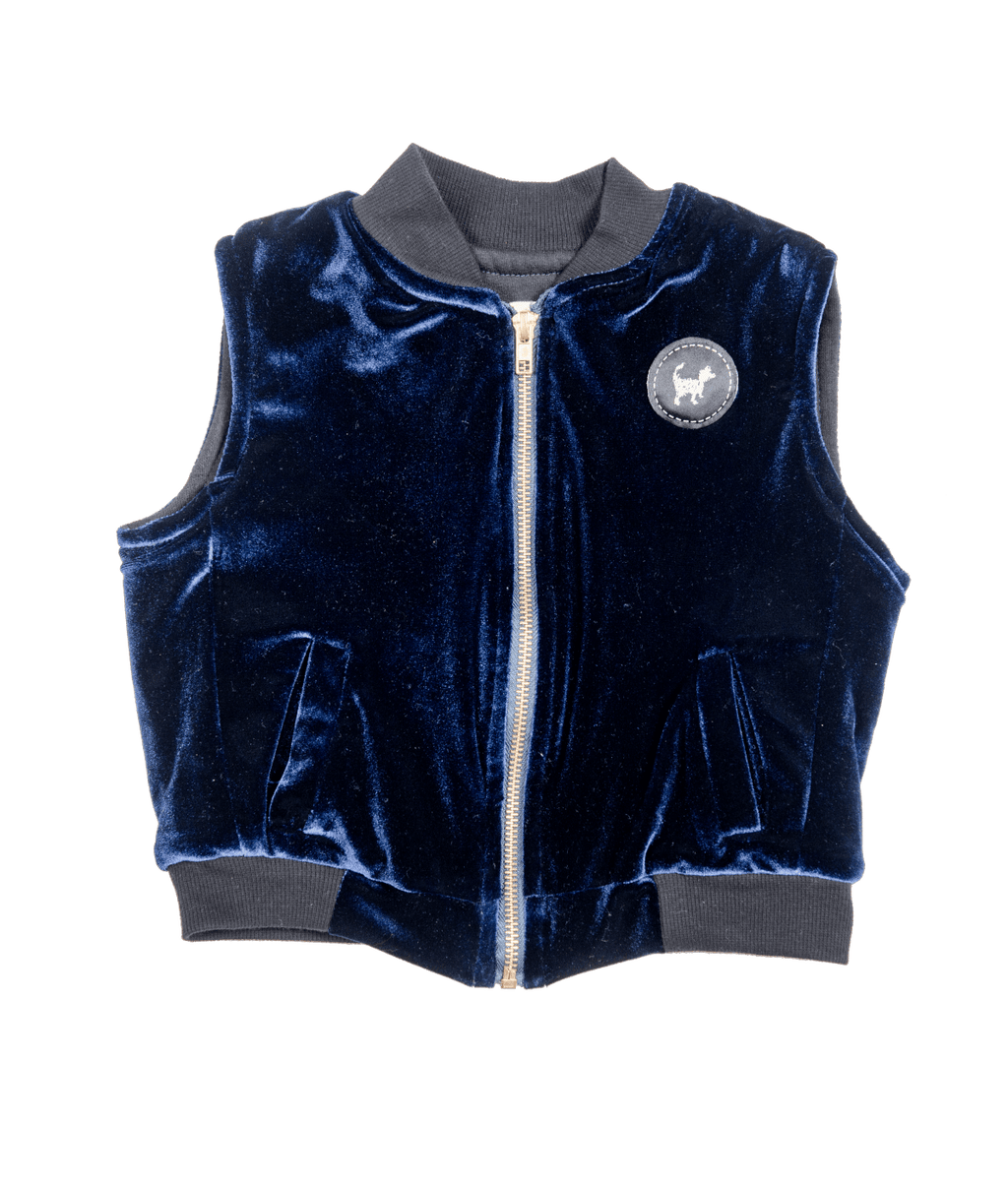 Blue Velvet Vest