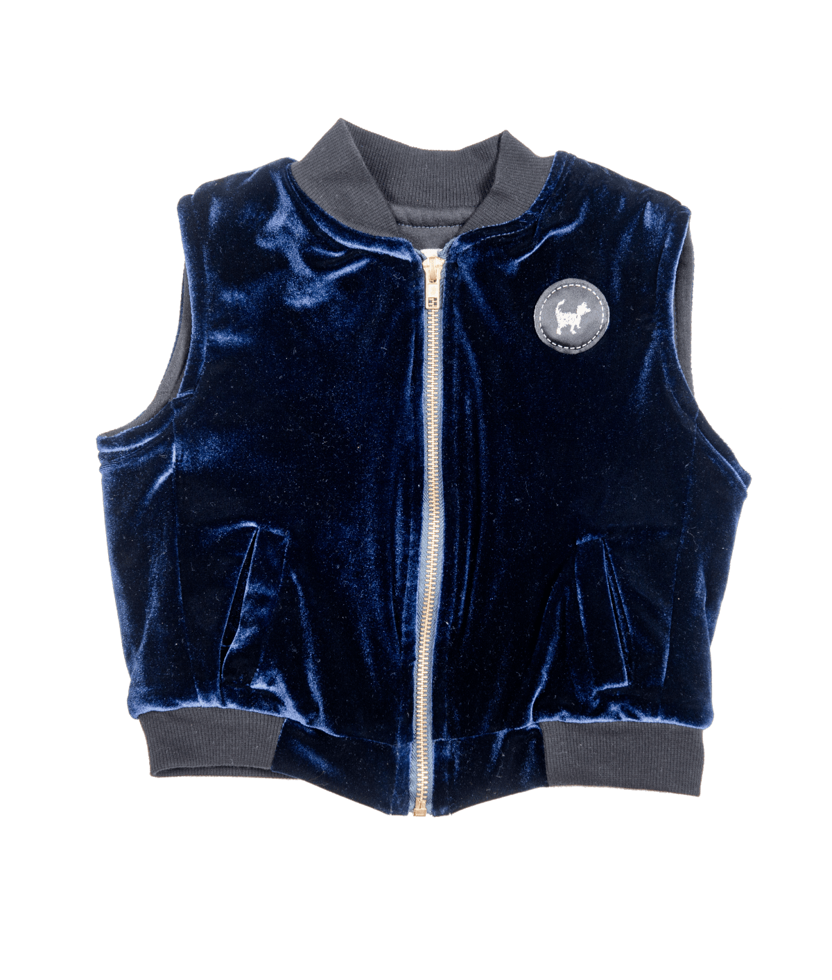 Blue Velvet Vest