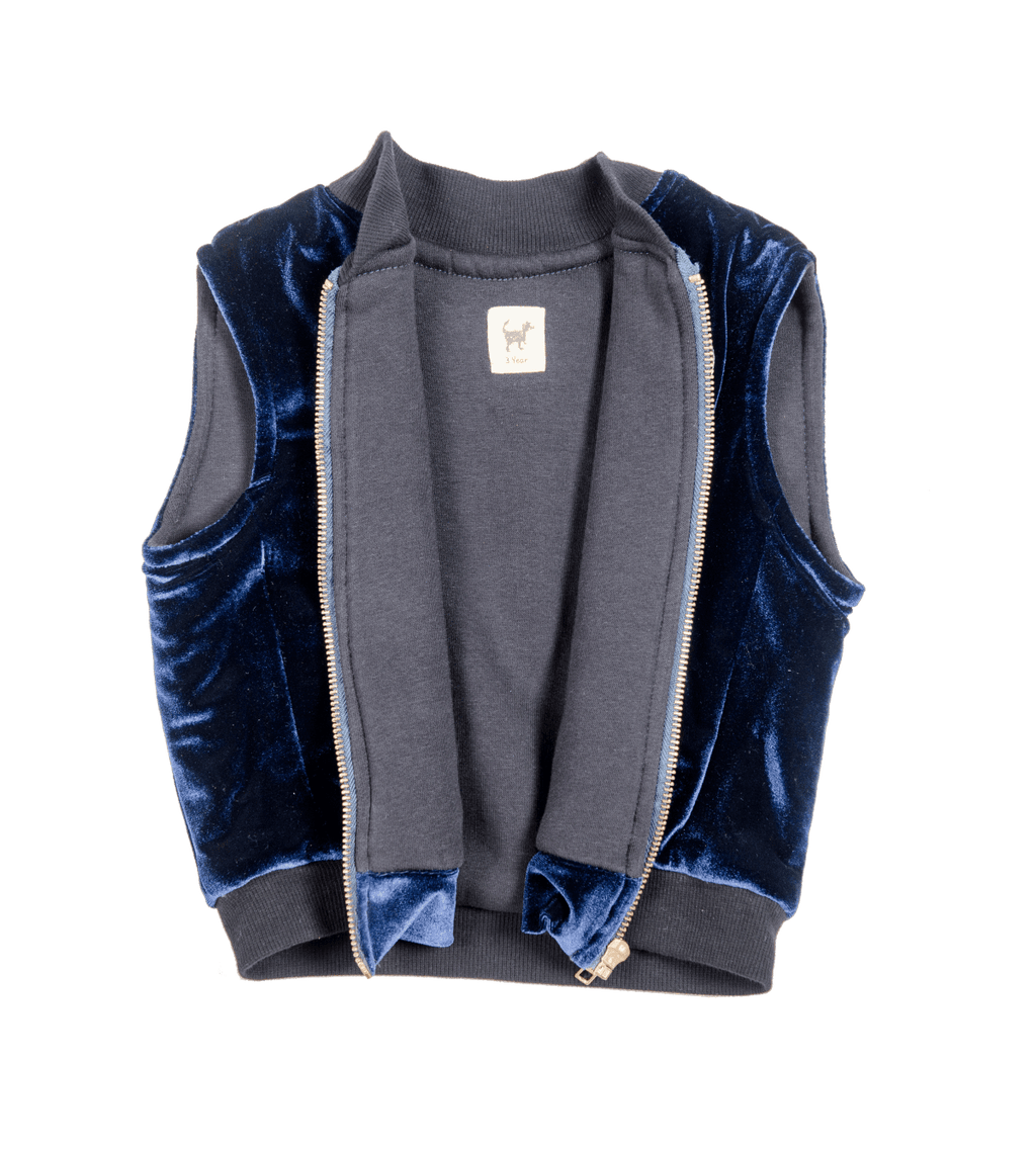 Blue Velvet Vest