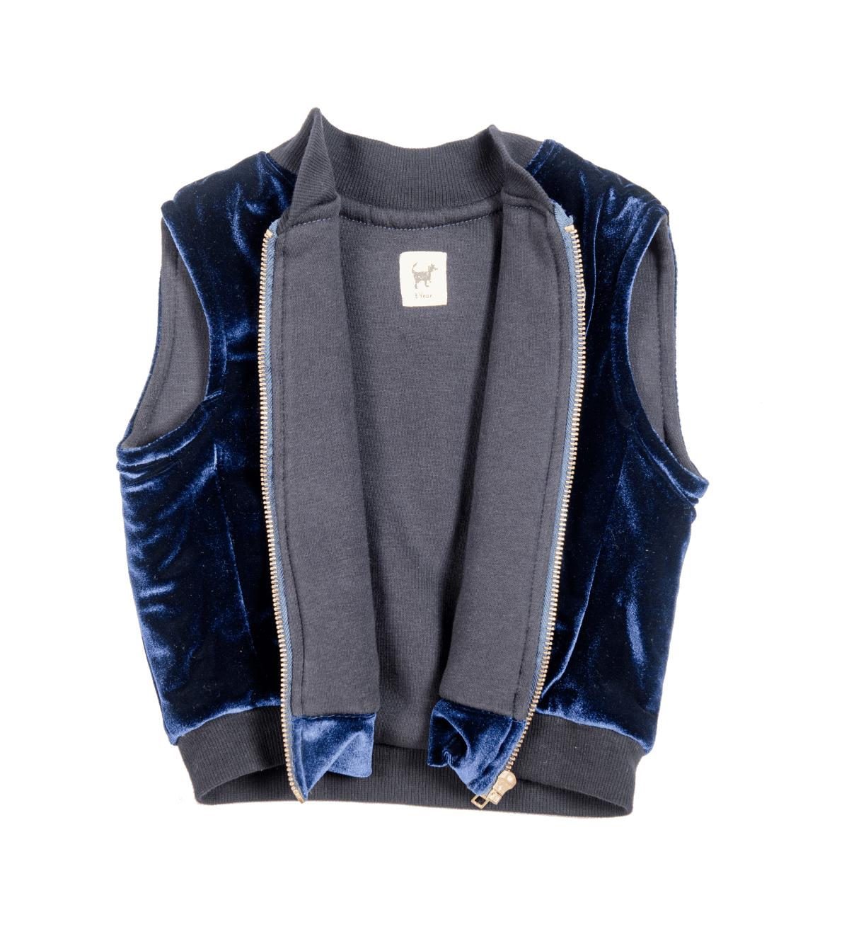 Blue Velvet Vest