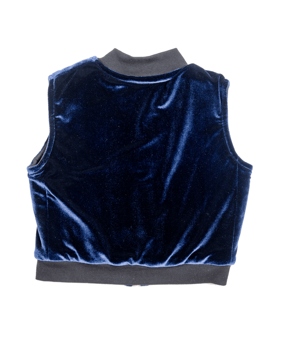Blue Velvet Vest