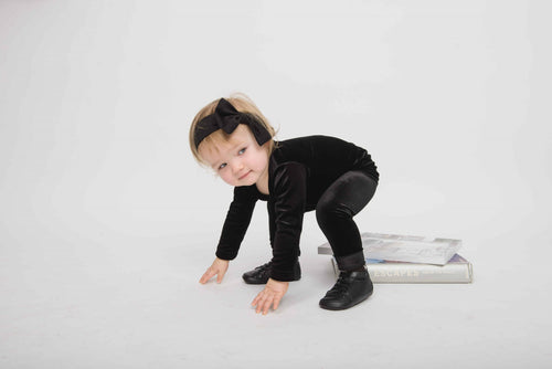 Black Velvet Leggings
