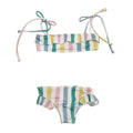 Pastel Stripes Ruffle Bikini