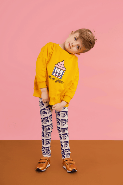 Yellow Cupcake Wide Sweatshirt