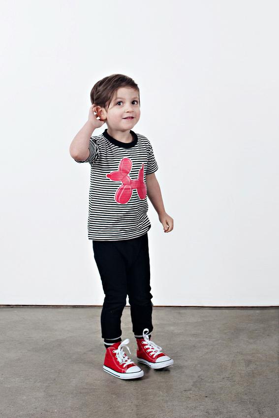 Balloon Dog Striped T-shirt