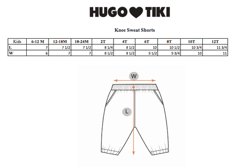 Blue Palm Trees Short Sweatpants