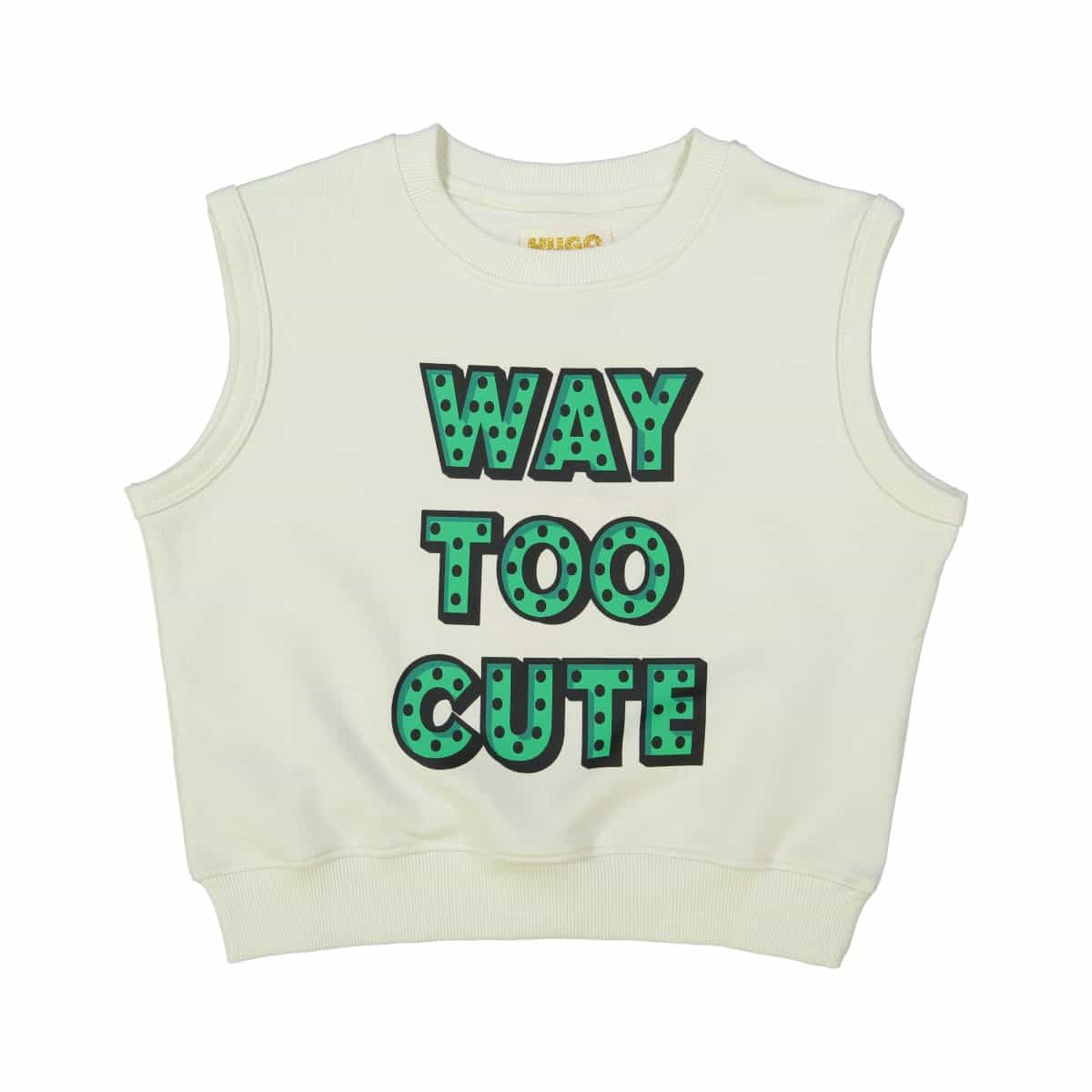 Short Sleeve Sweatshirt - Way Too Cute