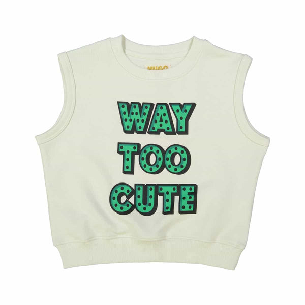 Short Sleeve Sweatshirt - Way Too Cute